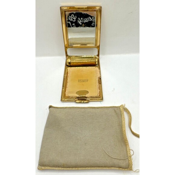 Richard Hudnut Art Deco Compact Powder Blush Lipstick Mirror 1930s compact - Picture 1 of 9